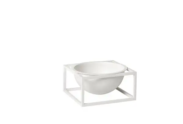 Audo Copenhagen Cube Bowl Herzstück Klein Ø: 14 cm - Weiß