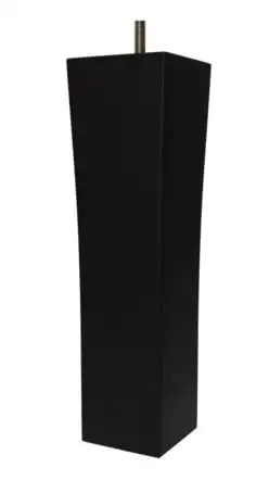 Wonderland Quadratische Beine 4 Stück H: 23 cm – Schwarz OUTLET