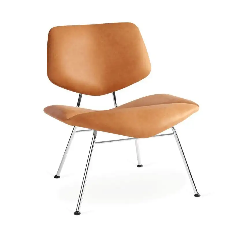 Vermund Larsen VL135 Cozy Lounge Chair SH: 40 cm – Sierra Cognac/Chrom