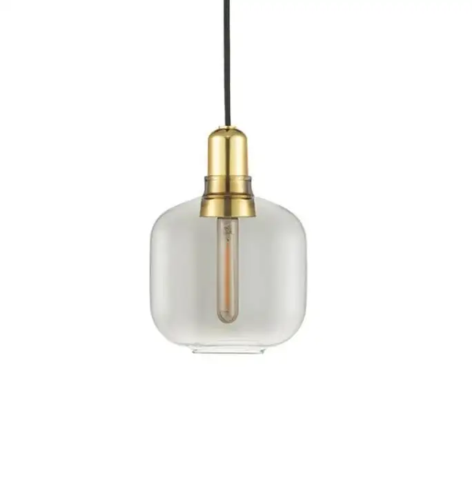 Normann Copenhagen Amp Pendel Small H: 17 cm – Rauch/Messing