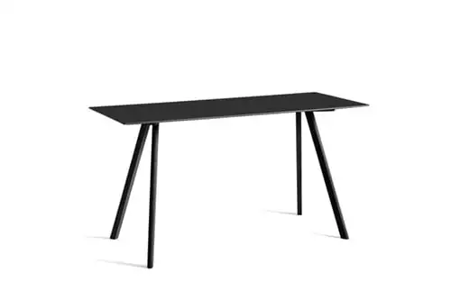 HAY CPH30 Tisch 200 x 80 cm – Schwarz lackierte massive Eiche/Schwarz lackiertes Eichenfurnier