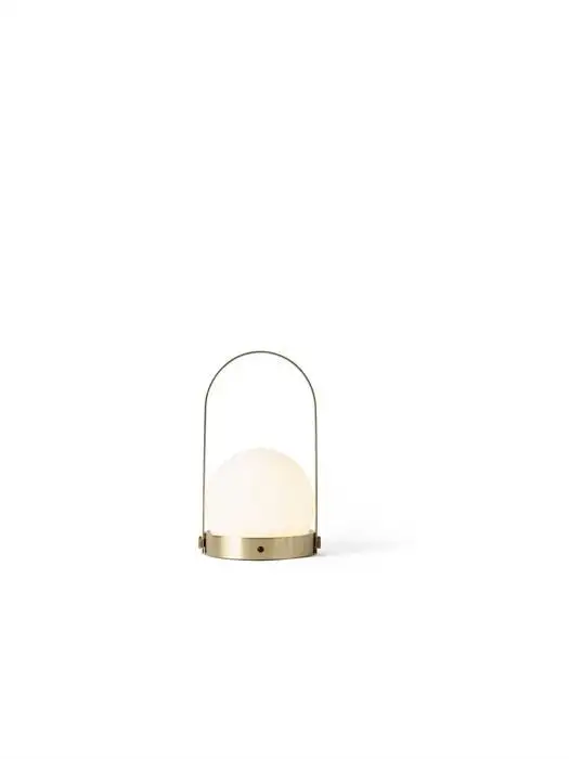 Audo Copenhagen Carrie LED Tischlampe Ø: 13,5 cm – Gebürstetes Messing