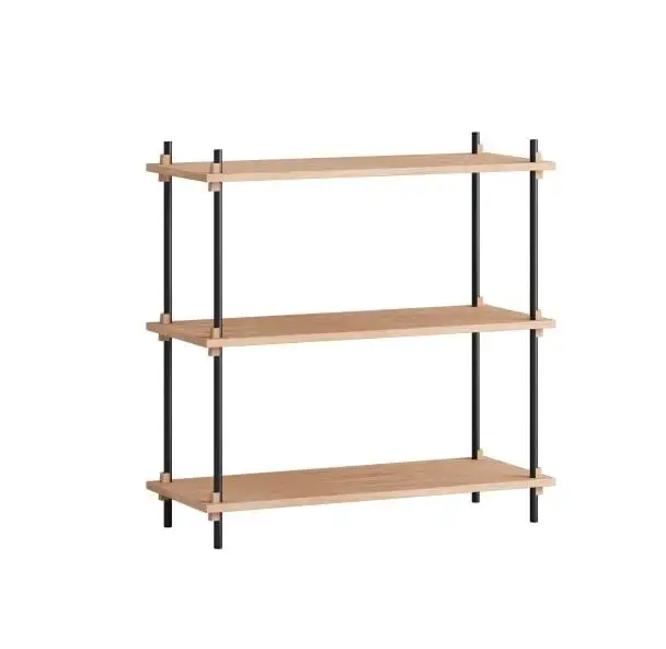 Moebe Regalsystem niedrig 85x85 cm - Eiche
