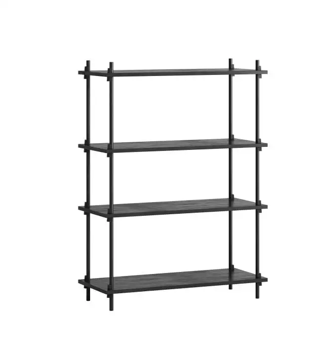Moebe Regalsystem Medium 115x85 cm - Schwarz