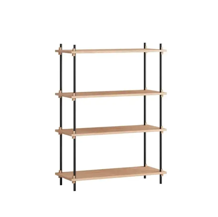 Moebe Regalsystem Medium 115x85 cm - Eiche/Schwarz