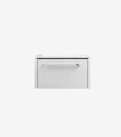 Vipp 981 Badezimmermodul Small B: 66,5 cm – Weiß – 2 Ausschnitte