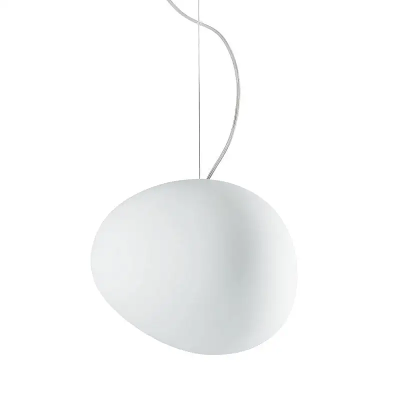 Foscarini Gregg Pendelleuchte, groß, LED-Retrofit, H: 40 cm – Weiß