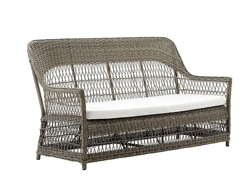 Sika-Design Dawn Exterieur 3 Pers. Sofa inkl. Kissen L: 191 cm - Antik/B450 Tempotest Weiß