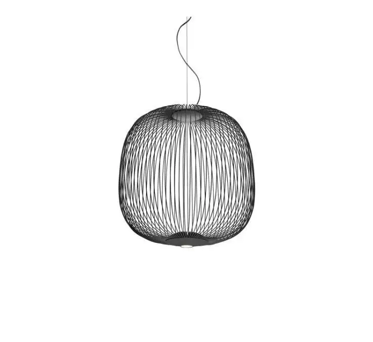 Foscarini Spokes 2 Pendelleuchte LED dimmbar H: 52,5 cm – Graphit