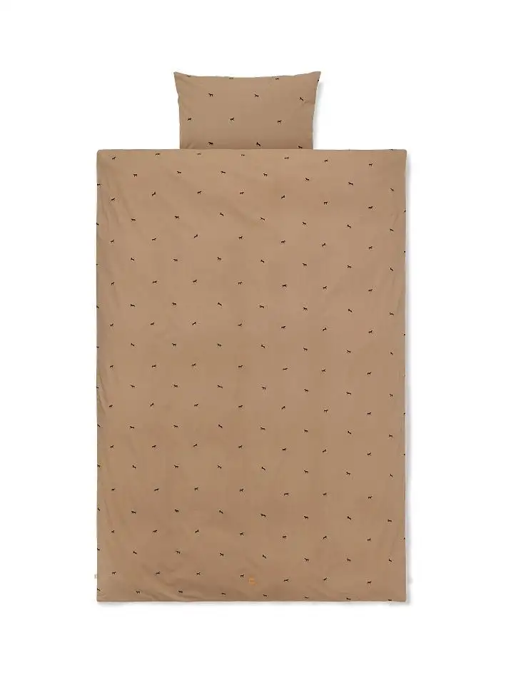 Ferm Living Bettwäsche Junior 70x100 - Hellbraun OUTLET