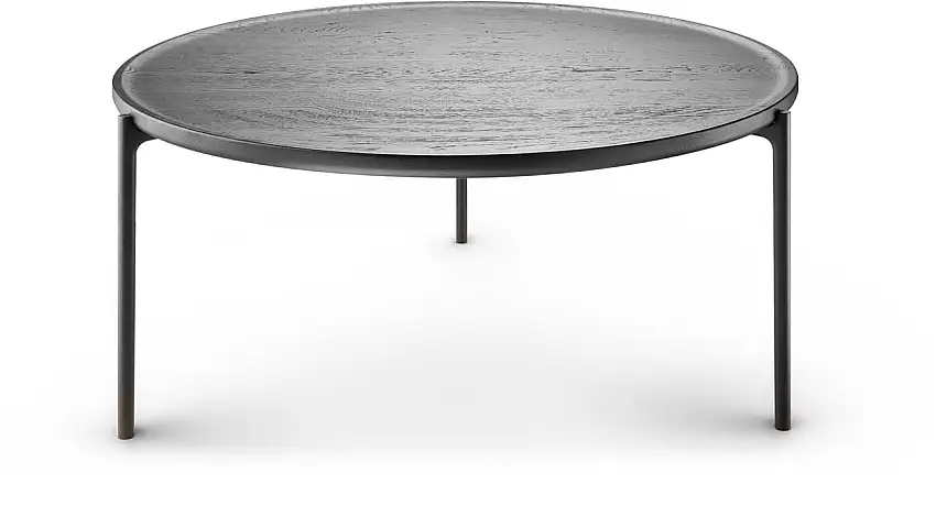Eva Solo Savoye Couchtisch Ø: 90 H: 42 cm - Schwarz gebeizte Eiche