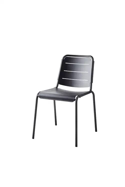 Cane-line Outdoor Copenhagen City Stühl SH: 45 cm - Lavagrau OUTLET