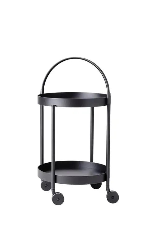 Cane-line Outdoor Roll Rolltisch Ø: 44 cm – Lavagrau