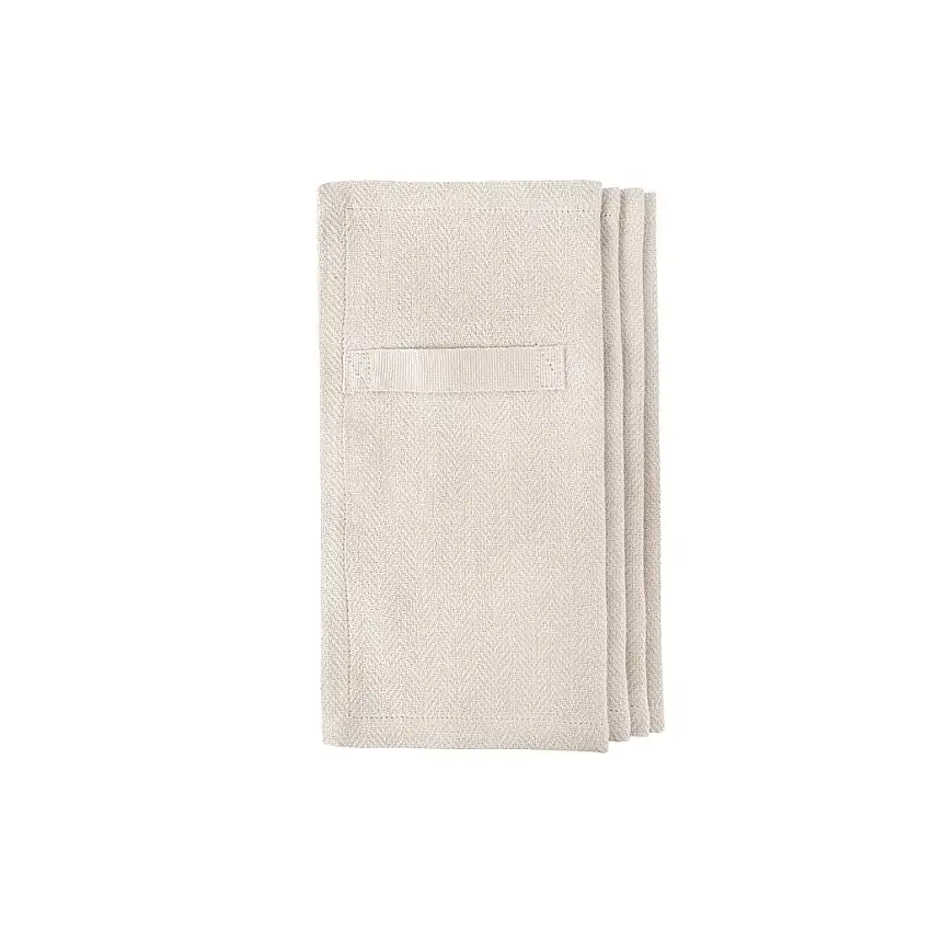 The Organic Company Everyday Serviette 4 Stk 20x20 cm - Stone OUTLET