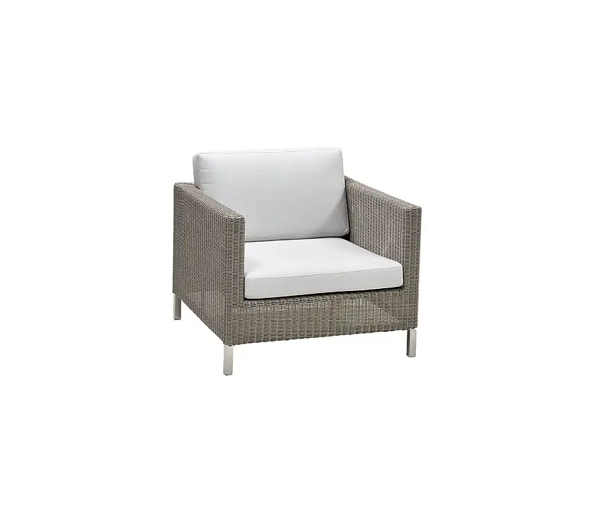 Cane-line Outdoor Connect Loungesessel inkl. Hynder SH: 30 cm - Taupe/Hvid