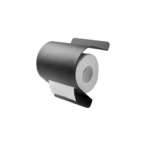 By Brorson Toilettenpapierhalter für die Wand 14 x 14 cm – Schwarz OUTLET