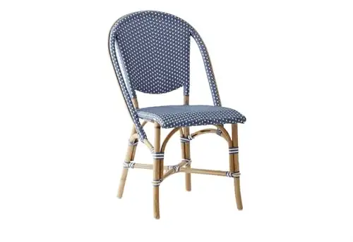 Sika-Design Sofie Café Chair SH: 45 cm - Marineblau/Weiß