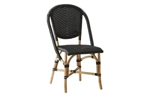 Sika-Design Sofie Caféstol SH: 45 cm - Schwarz m. Schwarz