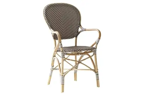 Sika-Design Isabell Caféstuhl mit Armlehnen SH 45 cm - Cappuccino