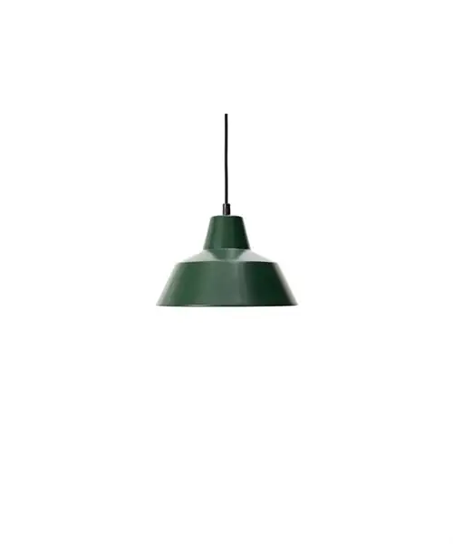 Von Hand gefertigte Werkstattlampe W2 Ø: 28 cm - Racing Green