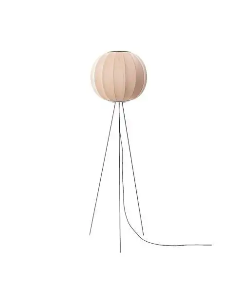 Made By Hand Knit-Wit Round Floor High Stehlampe Ø: 45 cm – Sandstein