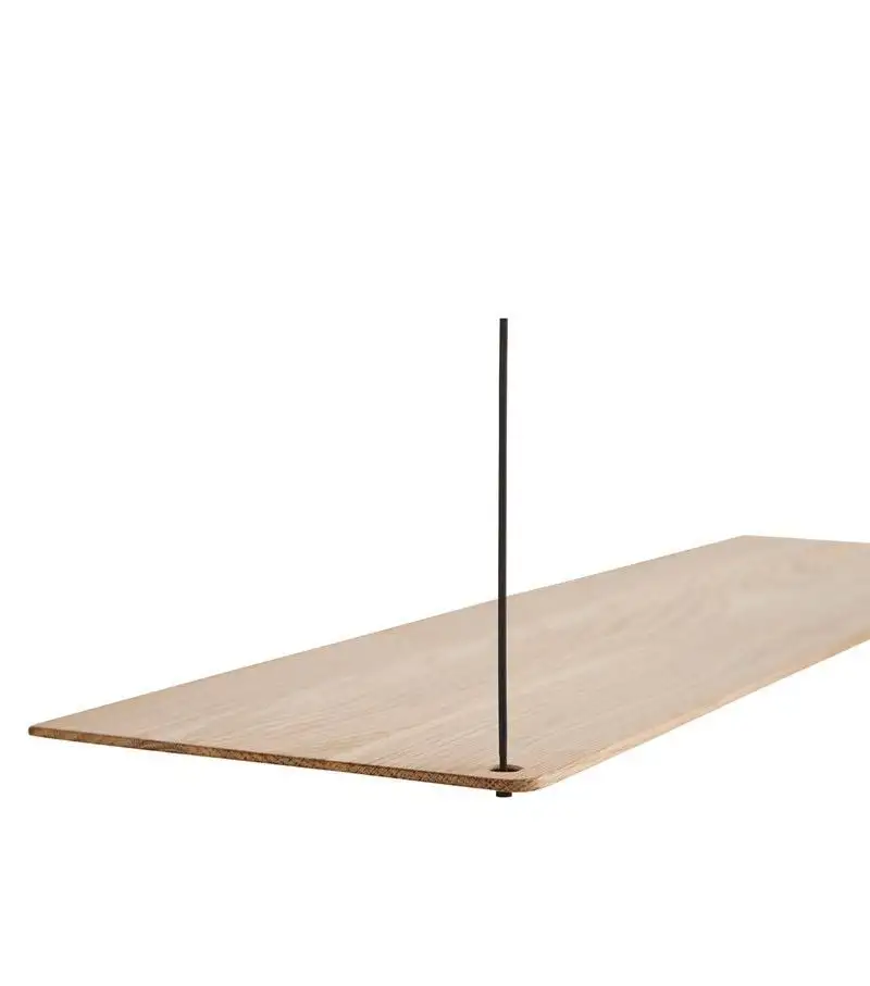 Woud Stedge Zusatzregal L: 60 cm – Weiß pigmentierte lackierte Eiche
