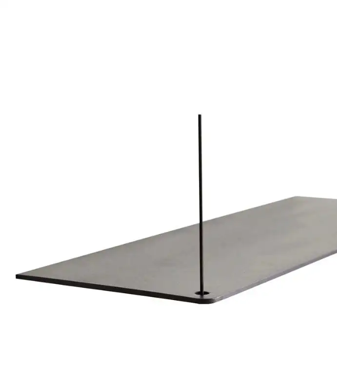 Woud Stedge Zusatzregal L: 60 cm – Schwarz lackierte Eiche