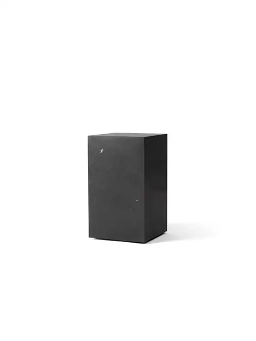 Audo Copenhagen Sockel hoch H: 51 cm – Schwarzer Marquina-Marmor