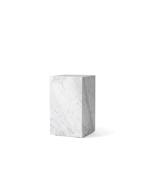 Audo Copenhagen Sockelhöhe H: 51 cm – Weißer Carrara-Marmor