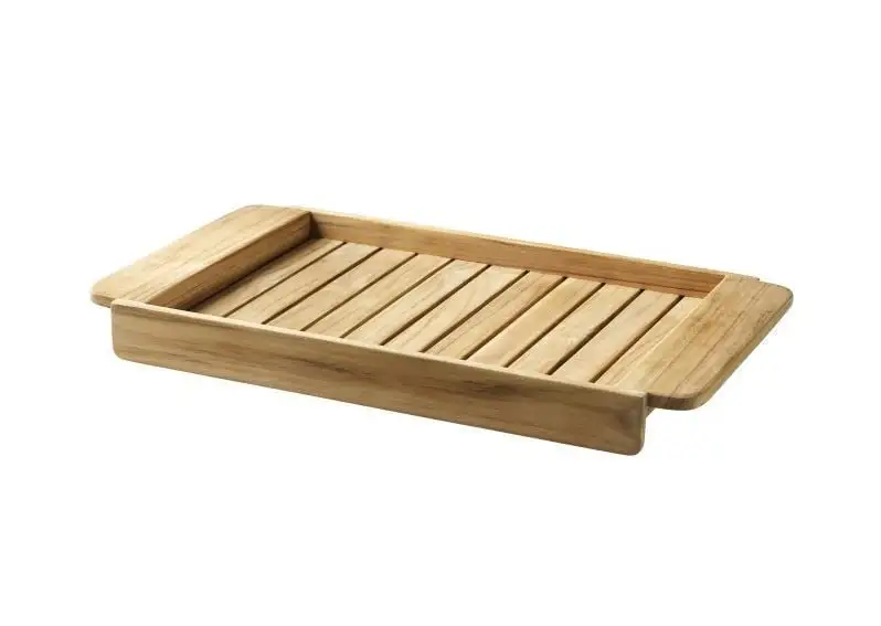 FDB Furniture M9 Together Serviertablett 30 x 53,5 cm – Massives Teakholz/Natur OUTLET