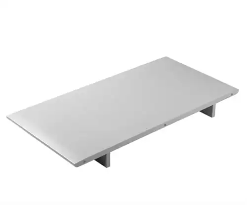 FDB Furniture Zusatzplatte für Esstisch C63E Birke Unit10 50 x 100 cm – Grau