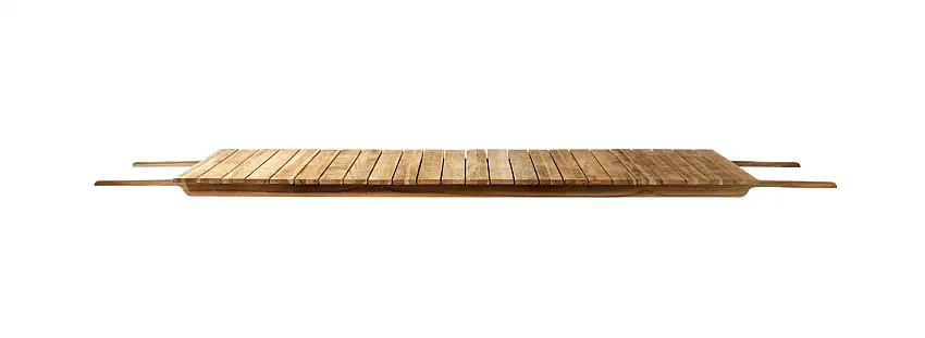 FDB Møbler M4 Together Zwischenplatte für M2 und M3 90x185 cm – Massives Teakholz/Natur