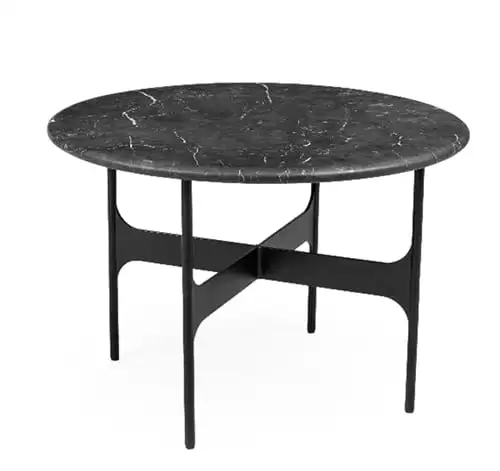 Wendelbo Floema Mittelgroßer Couchtisch Ø: 60 cm – Schwarzer Marmor