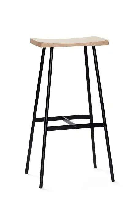 Andersen Furniture HC2 Barhocker SH: 79 cm – Natureiche/Schwarz