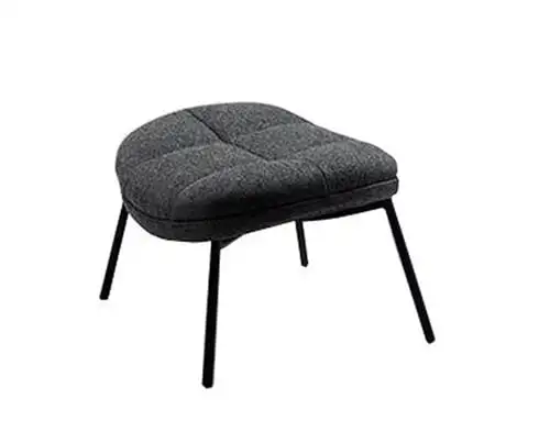 Wendelbo Mango Fußhocker H: 39 cm - Schwarz lackierter Stahl/Soft Col. 3