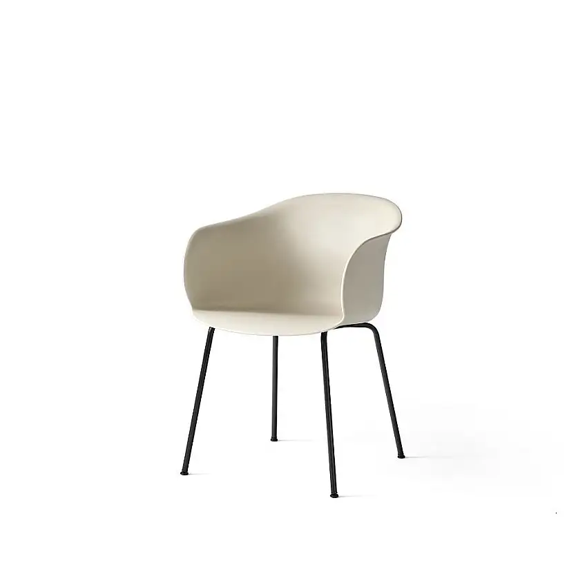 &Tradition Elefy JH28 Stuhl SH: 46 cm - Soft Beige/Sort