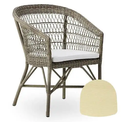 Sika-Design Kissen für Emma Exterior Gartenstuhl 45x45 cm - B451 Tempotest Beige