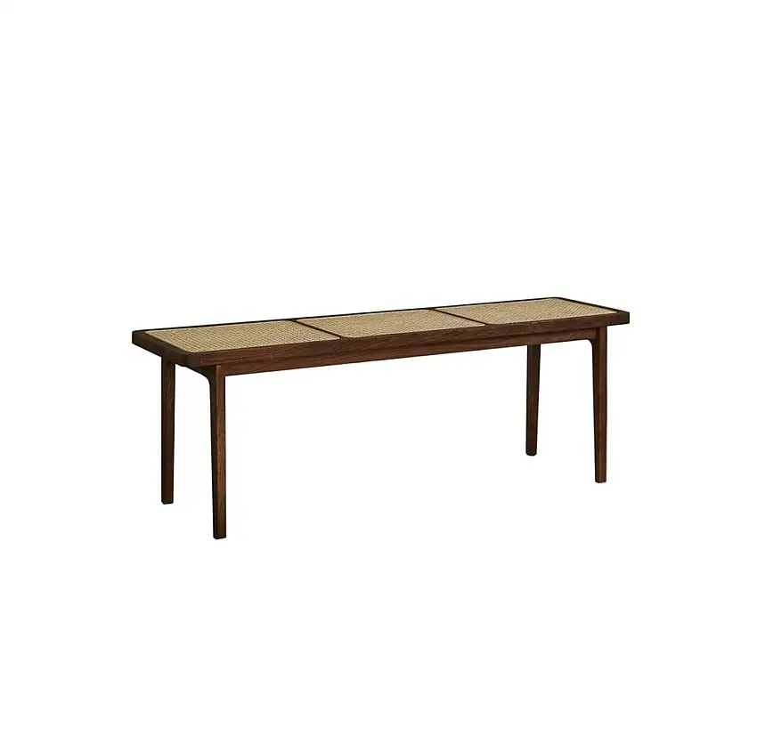 NORR11 Le Roi Bank L: 120 cm – Dunkel gebeizte Eiche