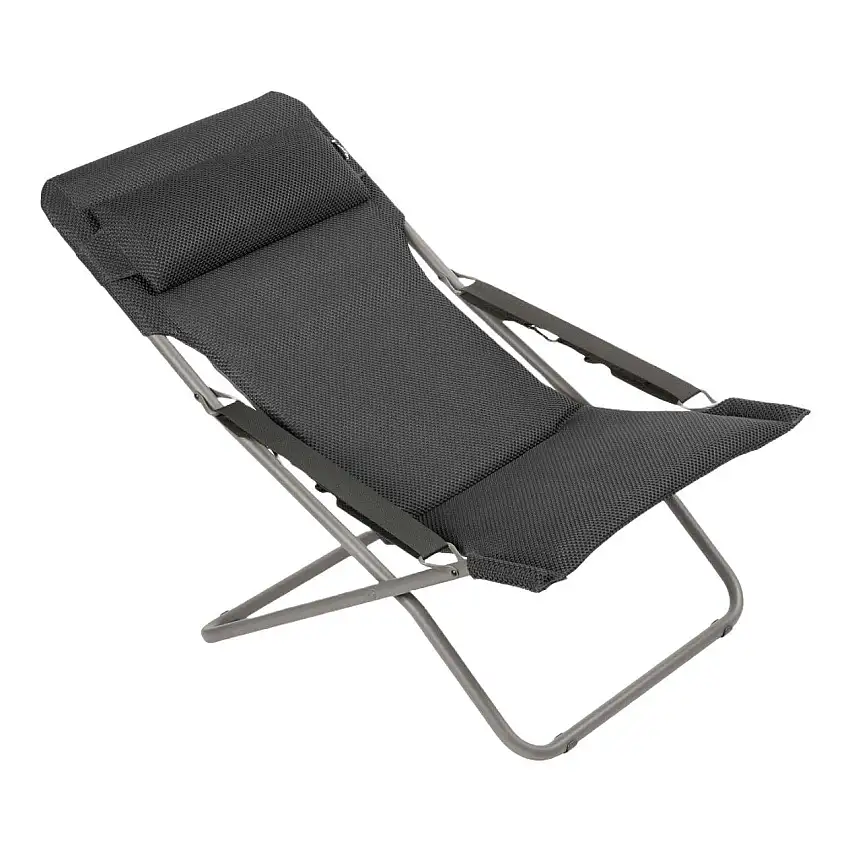 Lafuma Liegestuhl Transabed SH: 34 cm BeComfort - Dunkelgrau