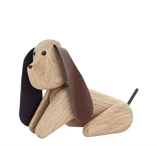 Andersen Furniture My Dog Figur Klein 7,5x9,4x4,5 cm - Eiche