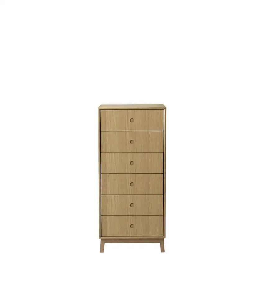 FDB Møbler A87 Foersom & Hiort-Lorenzen Hohe Kommode Butler H: 120 cm – Eiche matt lackiert