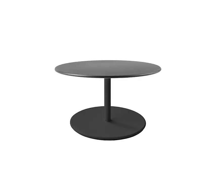 Cane-line Outdoor Go Couchtisch Ø: 80 cm - Lavagrau/Lavagrau