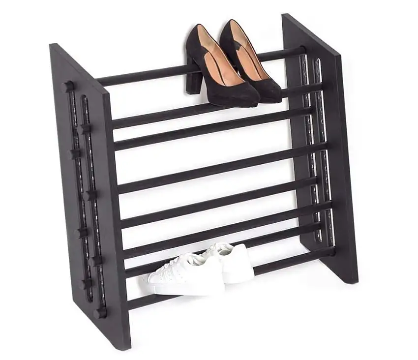 We Do Wood Moodstand Schuhständer B: 78 cm – Schwarz lackierte Eiche