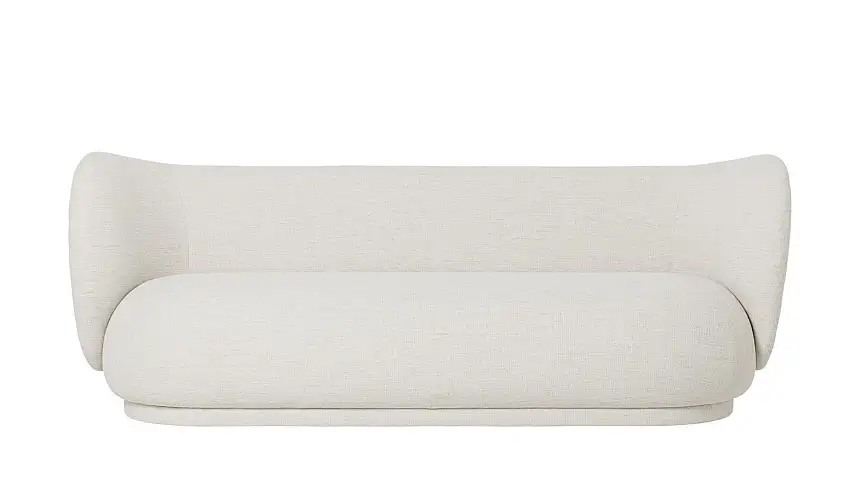 Ferm Living Rico 3-Personen-Sofa Boucle L:210 cm – gebrochenes Weiß