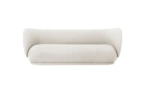 Ferm Living Rico 3-Personen-Sofa, gebürstet, L: 210 cm – gebrochenes Weiß