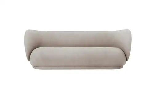 Ferm Living Rico 3-Personen-Sofa, gebürstet, L: 210 cm – Sand