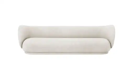 Ferm Living Rico 4-Personen-Sofa, gebürstet, L: 260 cm – gebrochenes Weiß