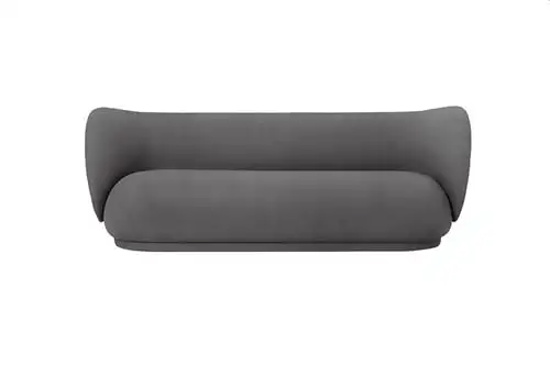Ferm Living Rico 4-Personen-Sofa, gebürstet, L: 260 cm – warmes Grau
