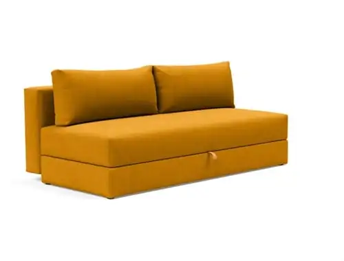 Innovation Living Osvald Schlafsofa L: 200 cm – Mat Sort/Elegance Burned Curry