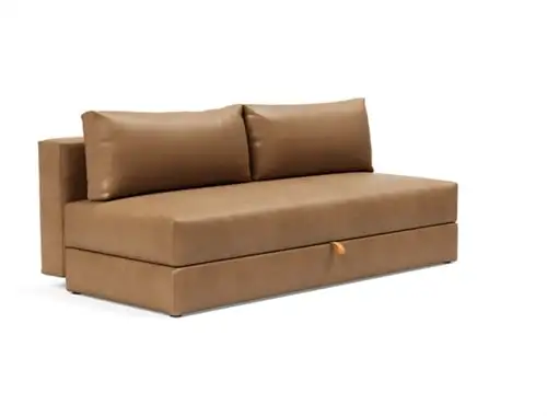 Innovation Living Osvald Schlafsofa L: 200 cm – Mat Sort/Fanual Brown